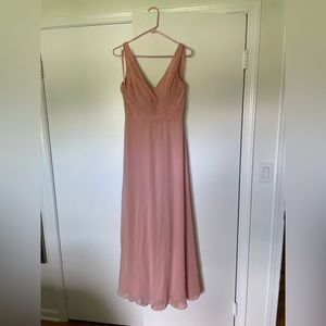 Peach Kennedy Blue Bridesmaid Dress